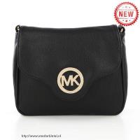 michael kors fulton pebbled groot zwart crossbody zakken Verkooppunt Tas n8tm7105